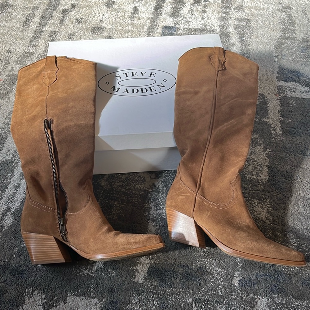 Steve Madden Drifter Chestnut Boots